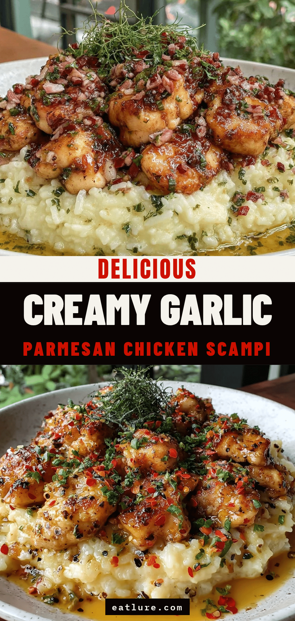 creamy garlic chicken scampi recipe