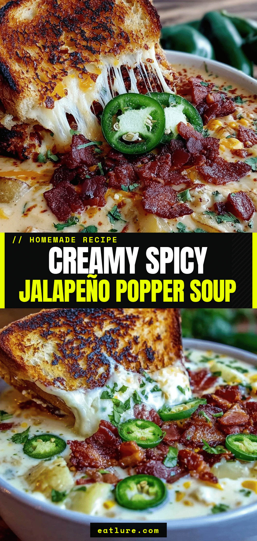 creamy jalapeño popper soup recipe
