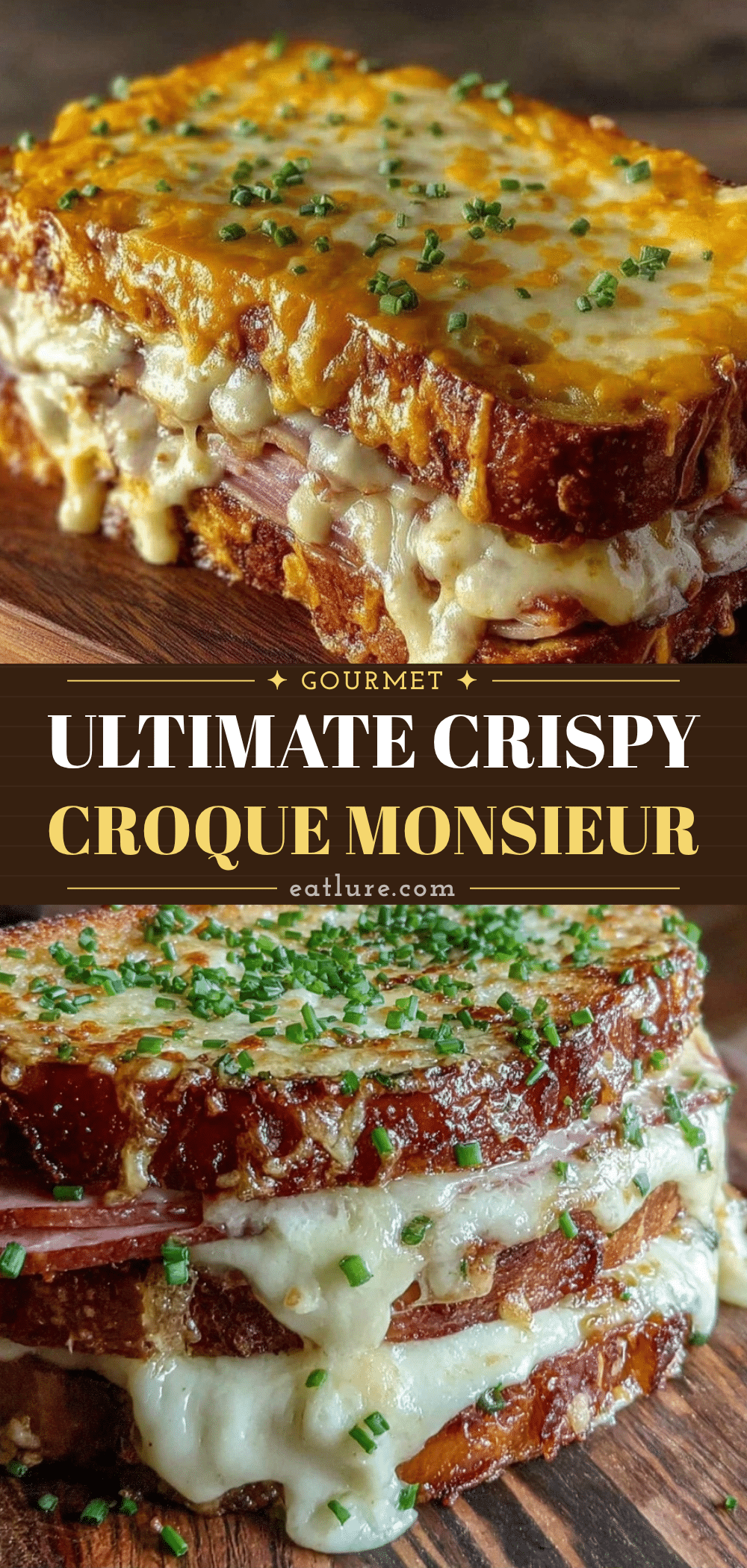 Crispy Ham Cheese Croque Monsieur recipe