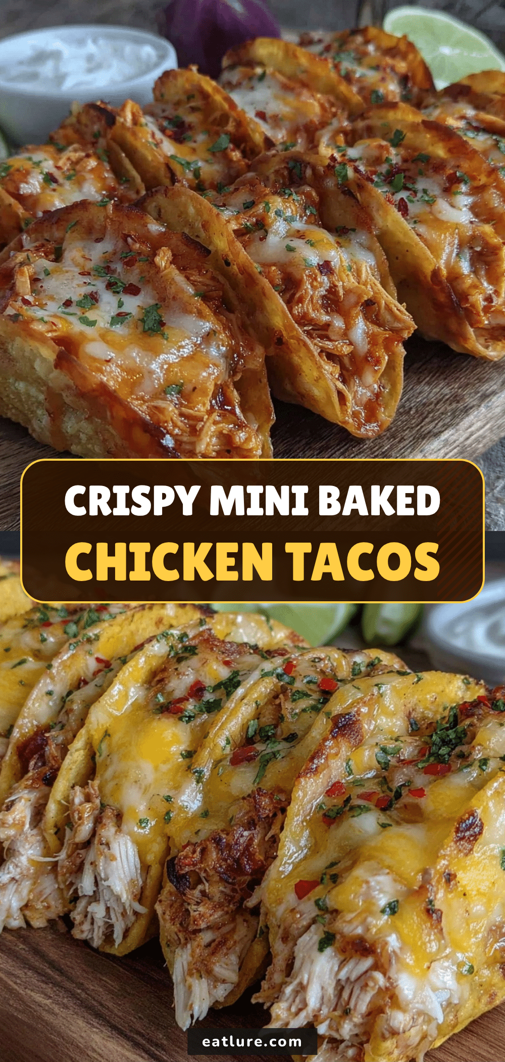 crispy mini baked chicken tacos recipe