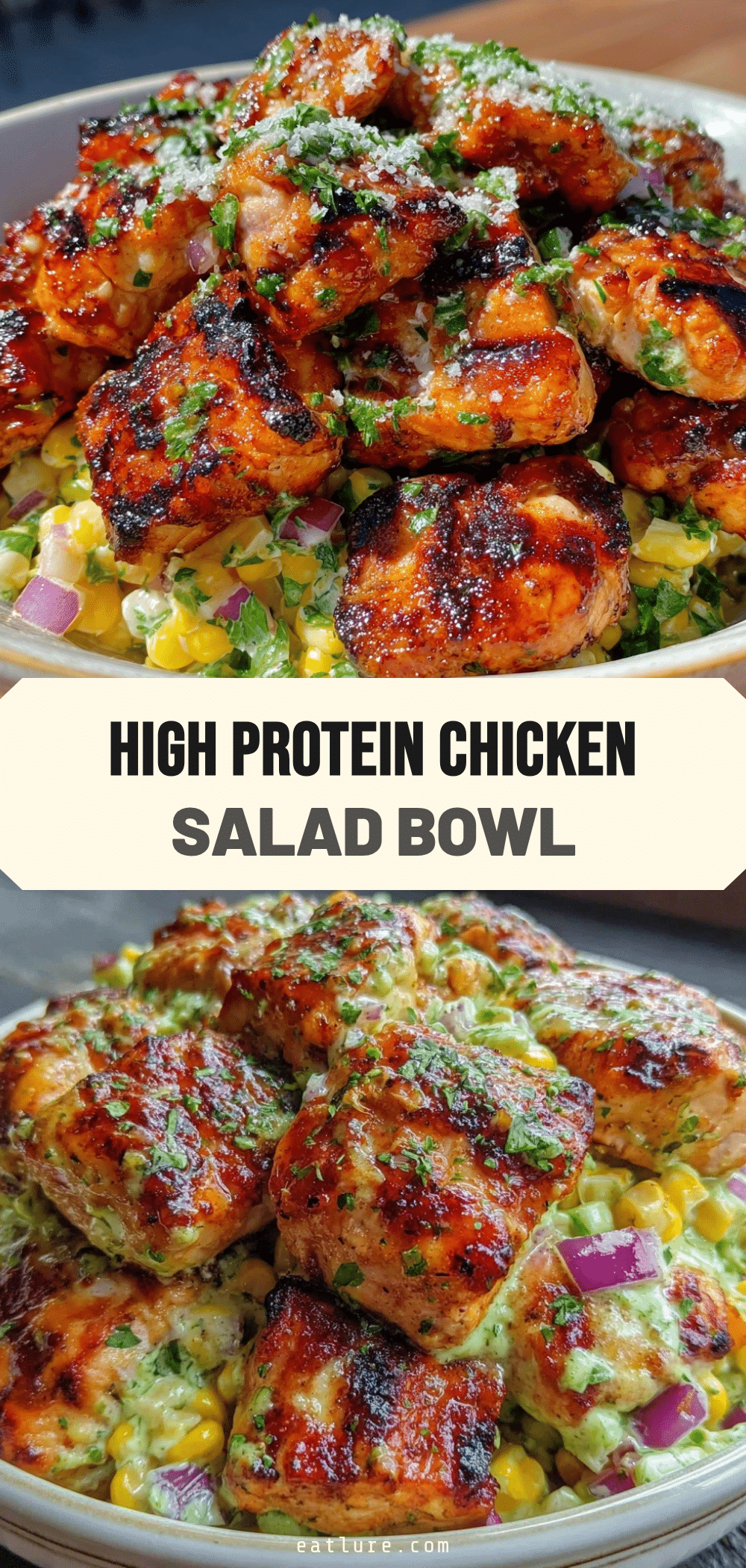 high protein chicken salad bowl recipe