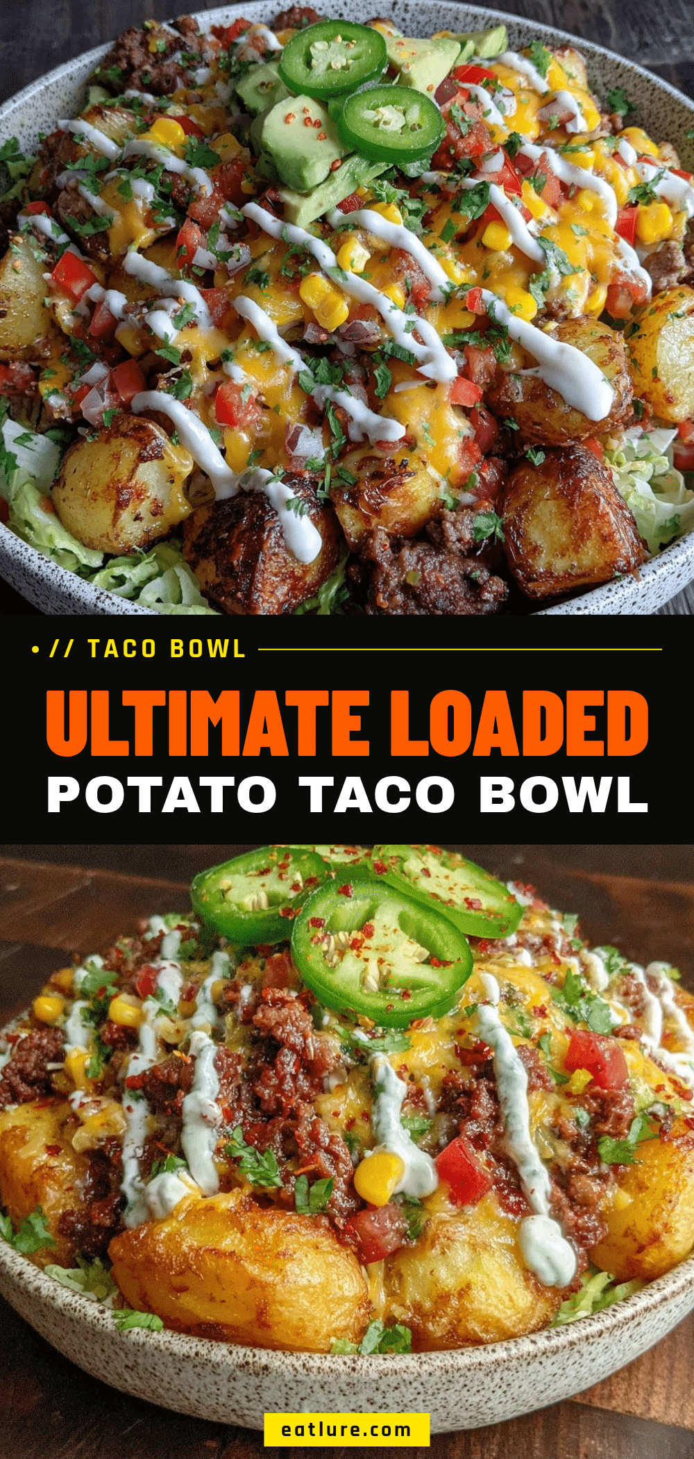 loaded potato taco bowl recipe