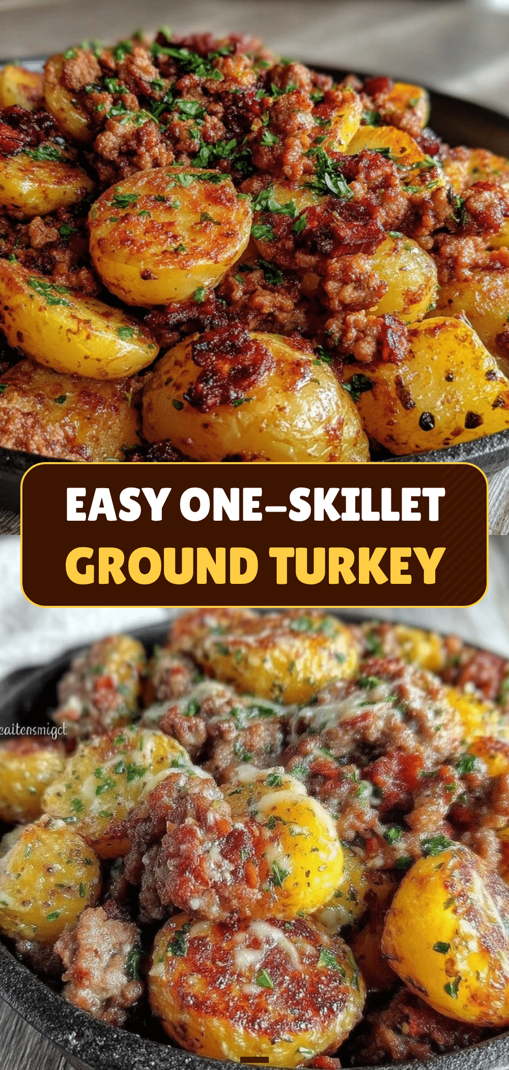 one-skillet ground turkey potato recipe recipe