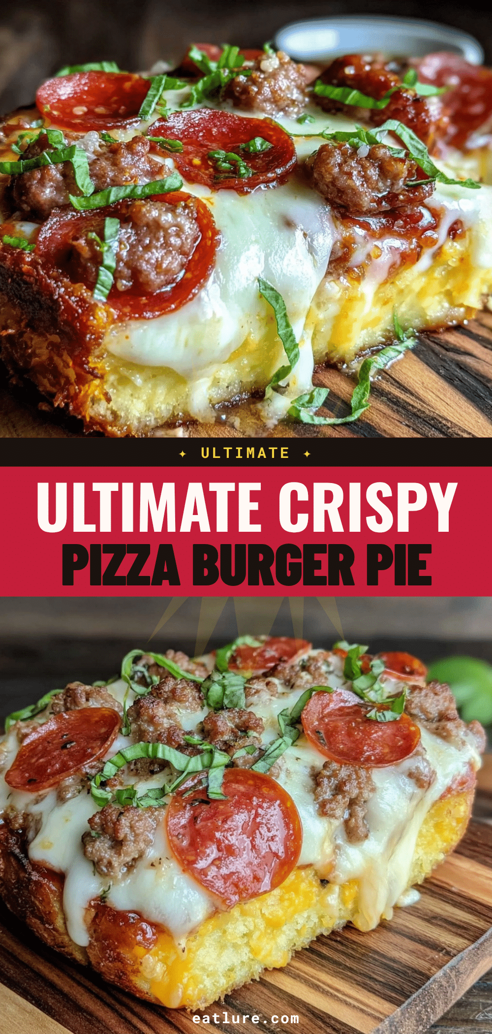 Pizza Burger Pie recipe