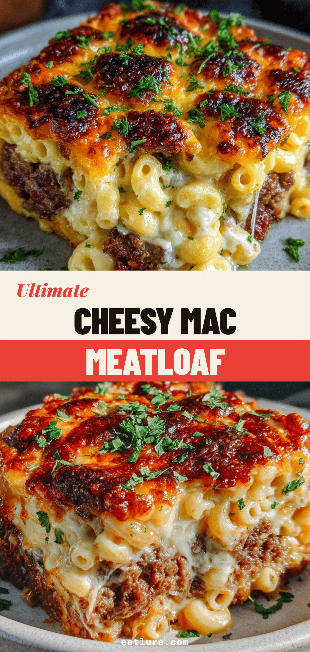 Cheesy Mac And Cheese Meatloaf recipe