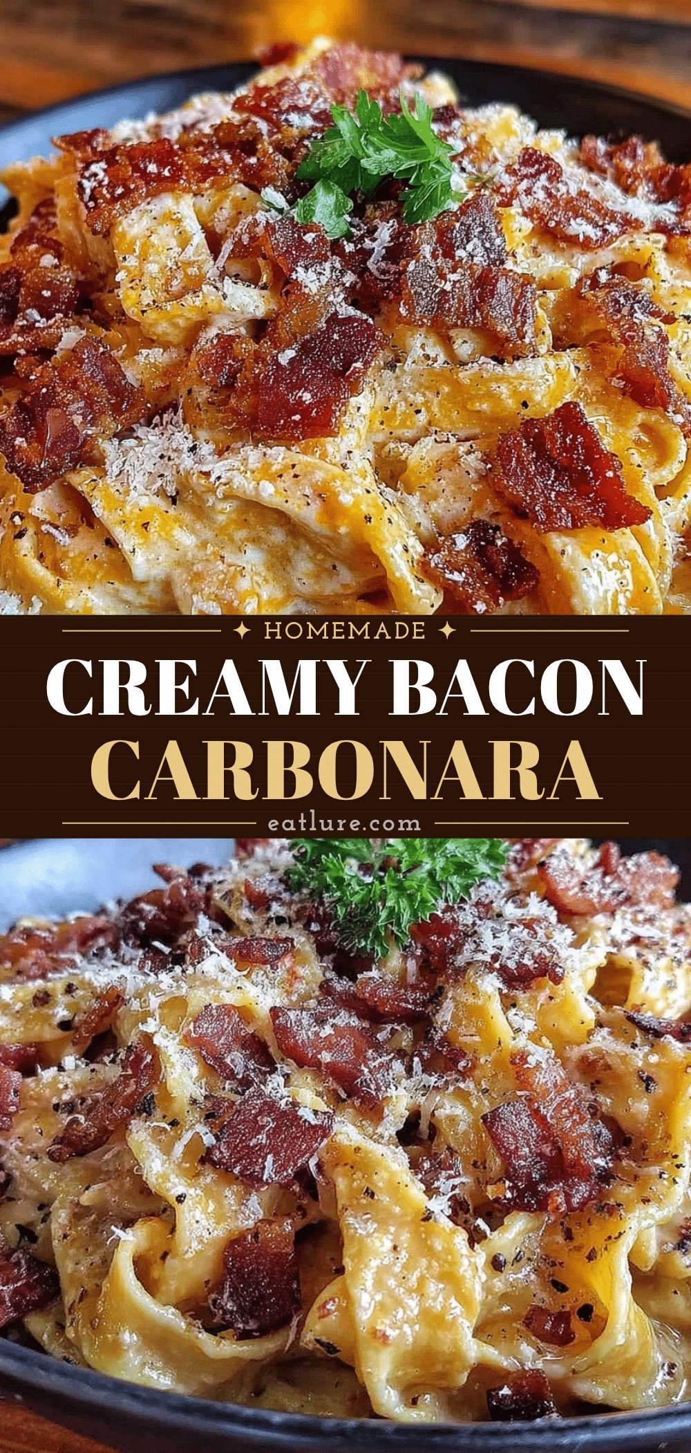 creamy bacon carbonara pasta recipe
