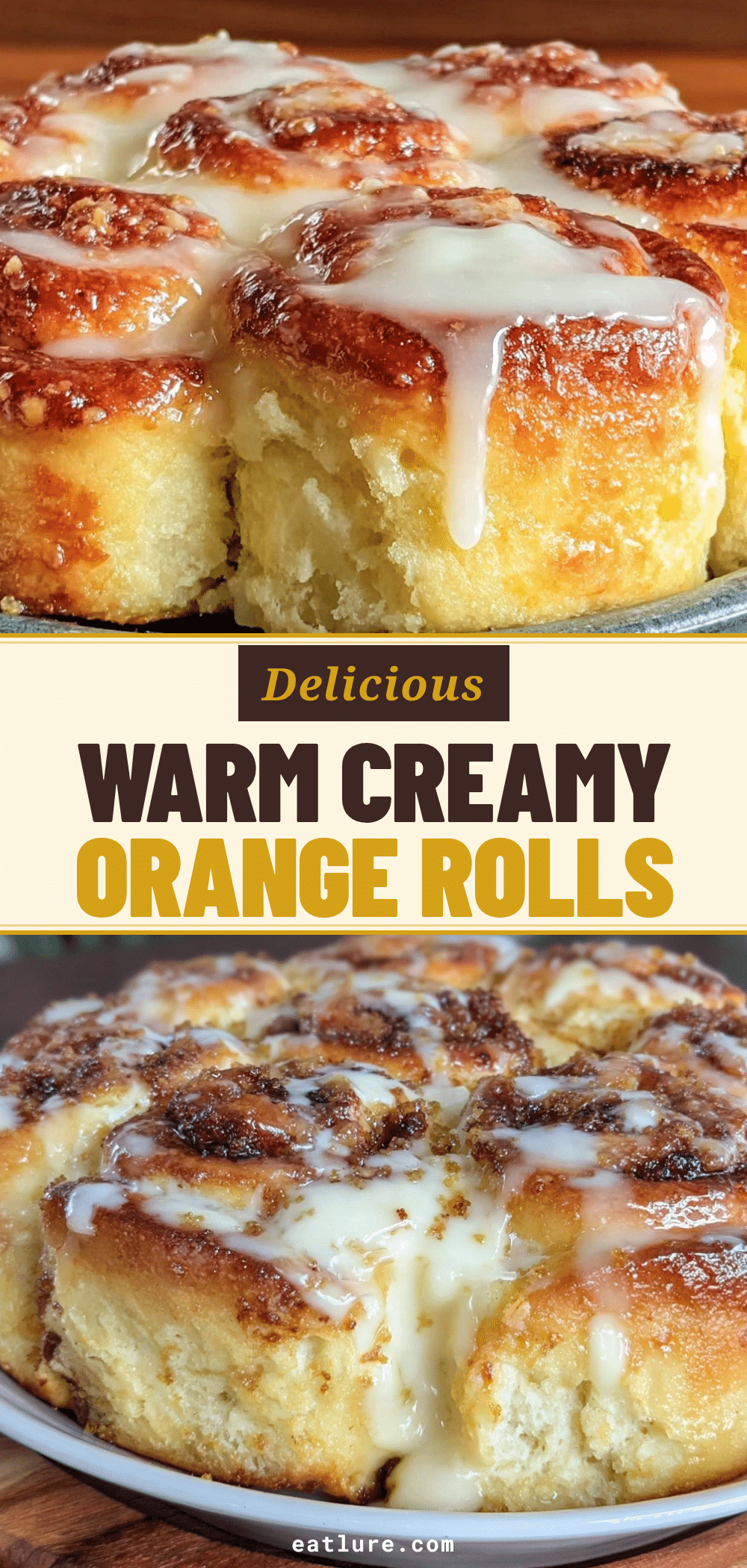 creamy orange rolls with sour cream glaze recipe