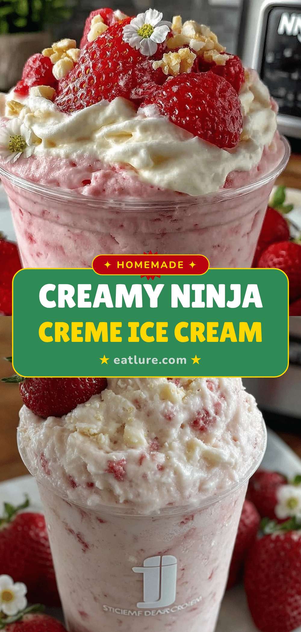 creamy strawberry protein ice cream recipe