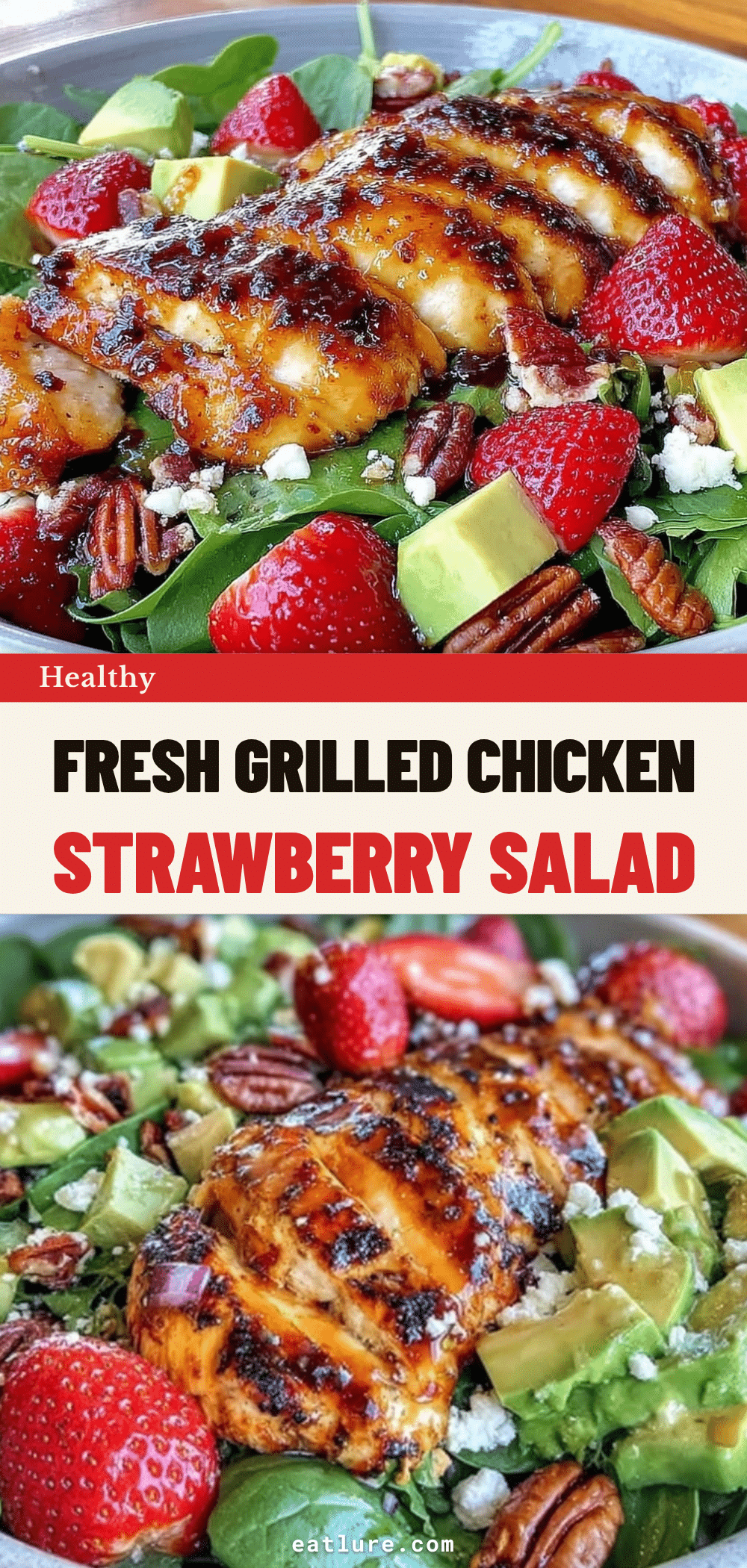 grilled chicken strawberry spinach salad recipe