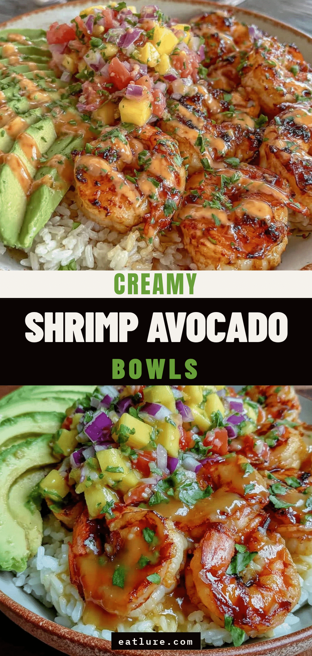 grilled shrimp avocado bowl recipe