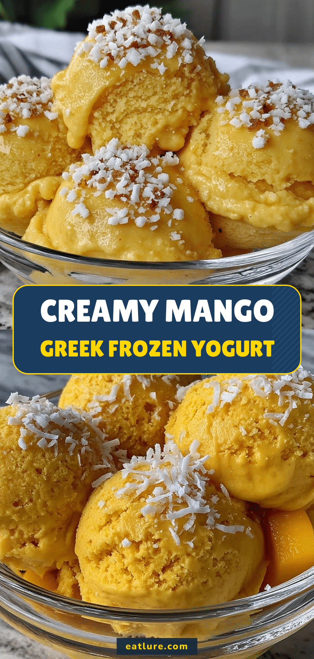 Homemade Mango Frozen Yogurt recipe