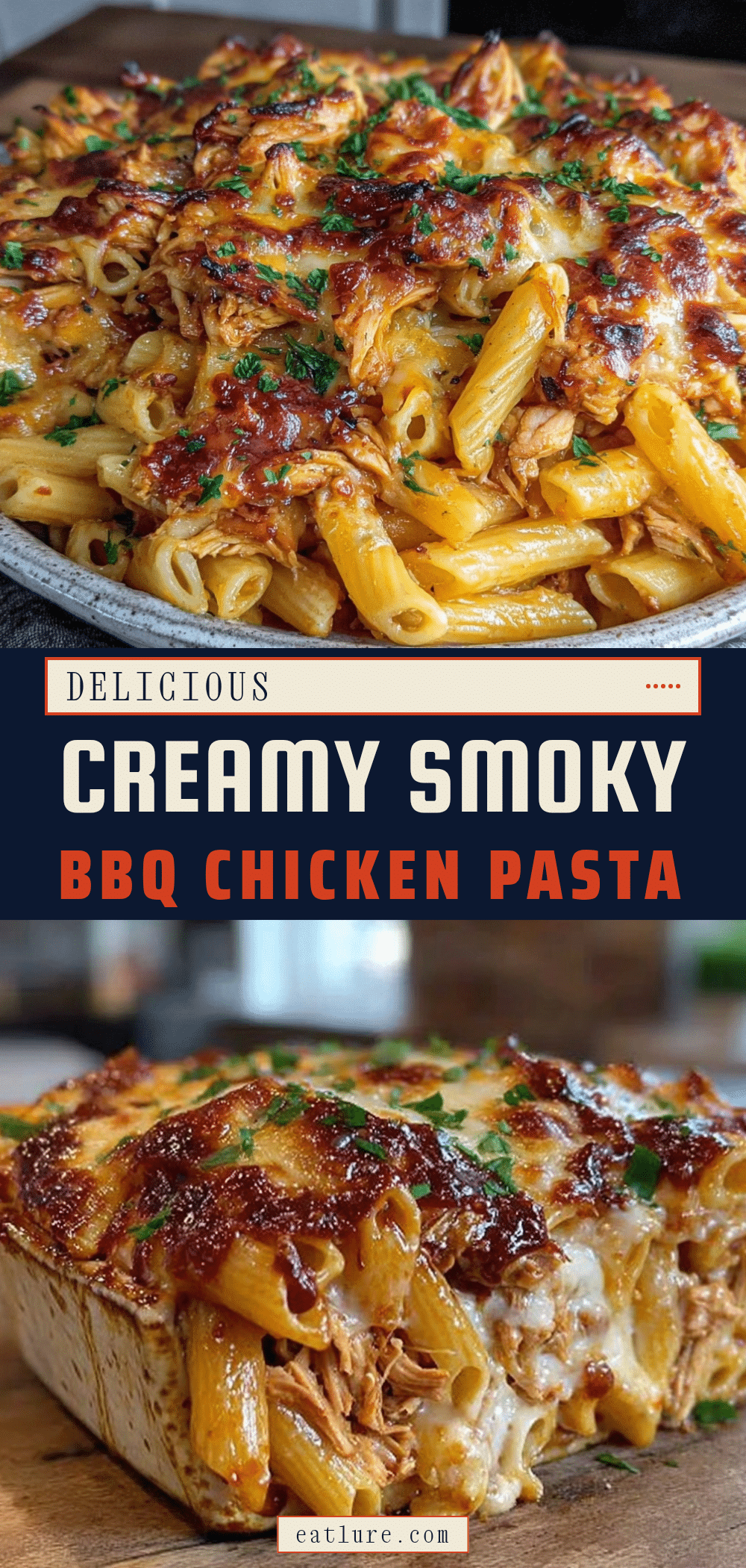 smoky BBQ chicken pasta bake recipe