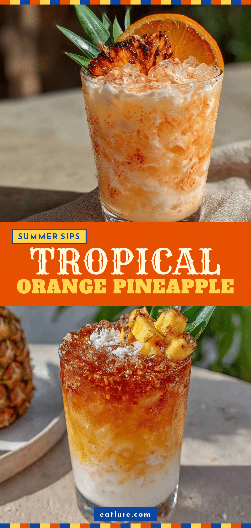 tropical orange pineapple mocktail recipe